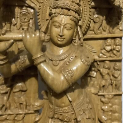 Beautiful hand carved Hoysala style Krishna